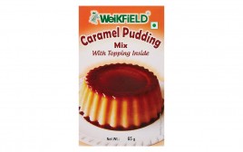 Weikfield Caramel Pudding Mix, with Topping Inside  Box  65 grams